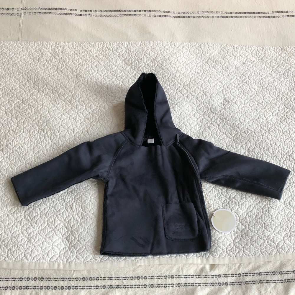 Egg by Susan Lazar Navy Ultrasuede Hoodie